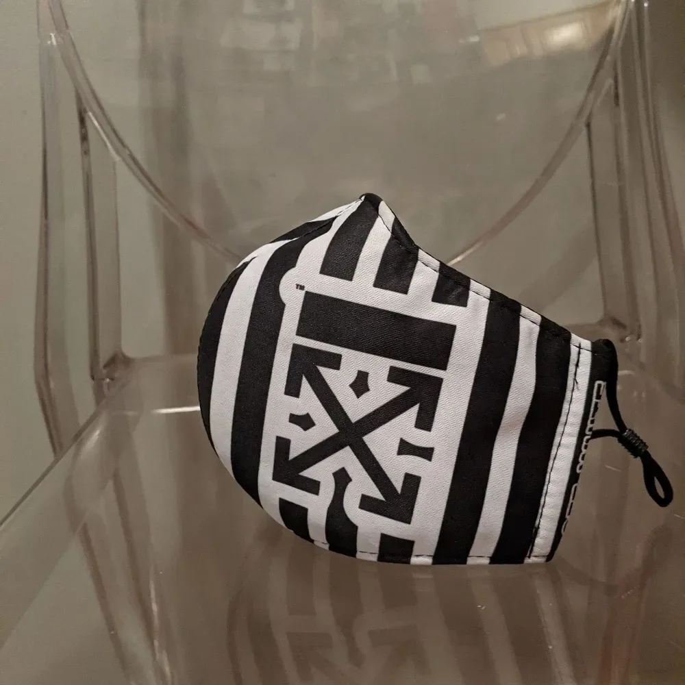 BOGO- Off White Printed Facemask